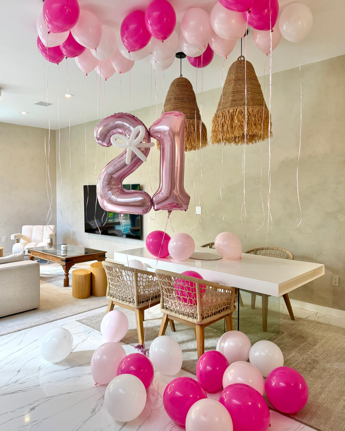 Birthday Balloons Package Any Number Any Color