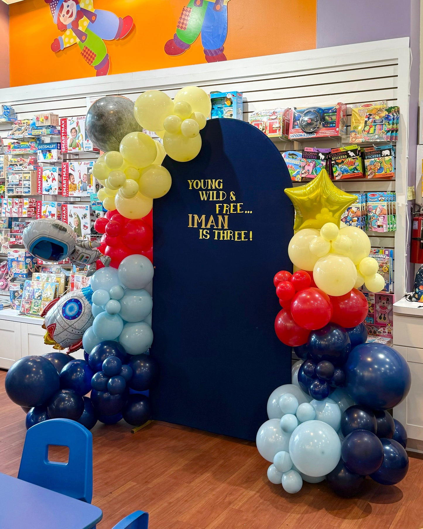 Giant  Backdrop Arch Balloon Set Up Any Color Any Text