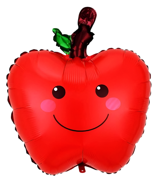 Red Apple Foil Balloon 18" With Helium