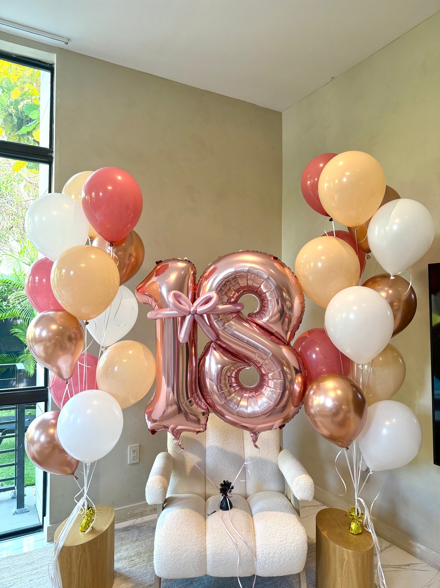 Giant Number With 24 Balloons Bouquet