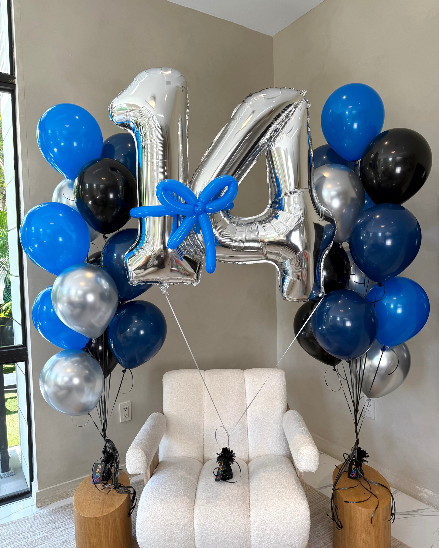 Giant Number With 24 Balloons Bouquet