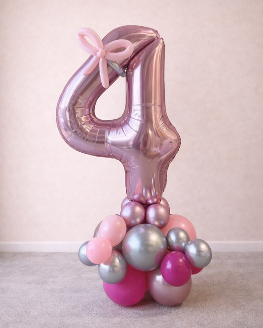Giant Number Helium Balloon Birthday Structure Any Color Any Number