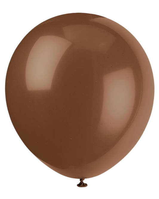 Brown Balloon 12" With Helium