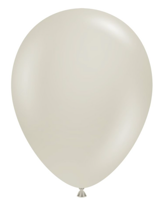 Stone Grey Beige Balloon 12" With Helium