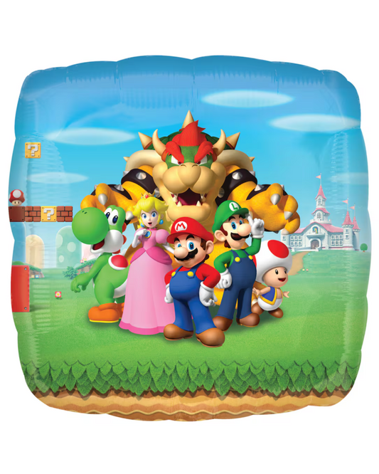 Giant 28" Super Mario Bros Balloon With Helium