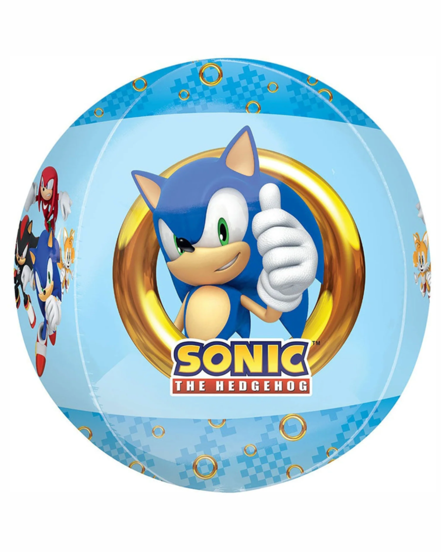 Sonic The Hedgehog 24" Giant Globe Balloon With Helium