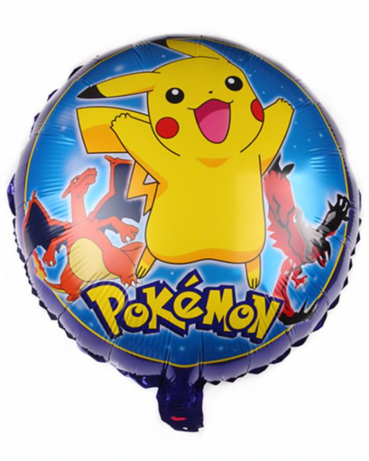 Pokemon Pikachu 18" Blue Balloon With Helium