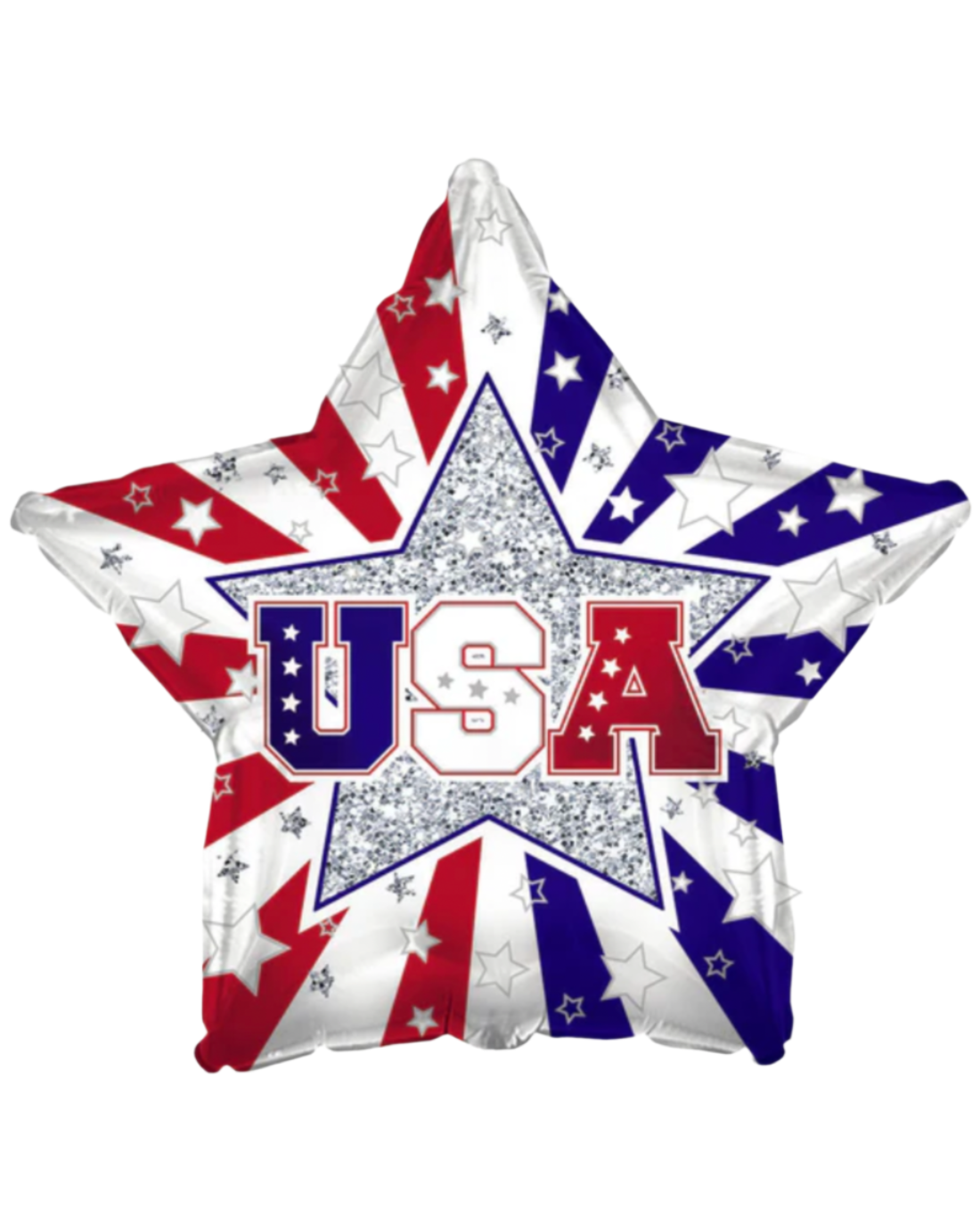 Stars and Stripes USA Star 18" Balloon With Helium
