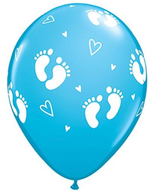 Baby Boy Blue 12" Latex Balloon With Helium