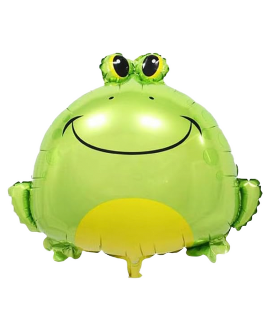 24" Mylar Foil Frog Balloon With Helium