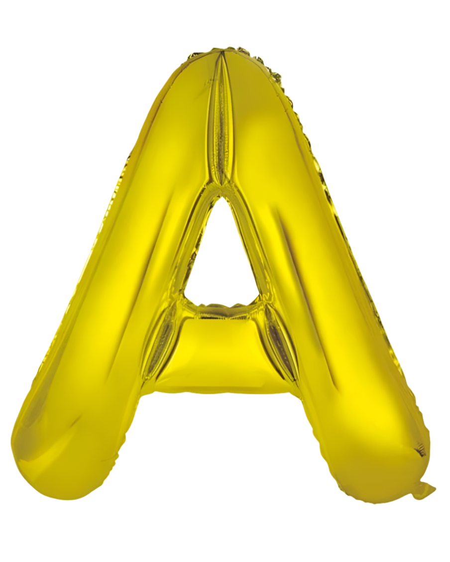 Giant Letter Balloon 40" Letter A Gold