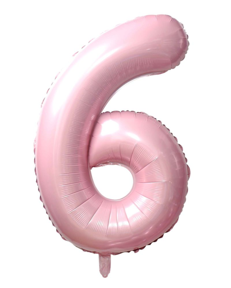Giant Pink 40" Foil Number Balloon With Helium