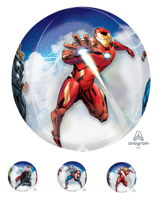 Avengers Iron Man Hulk Thor Captain America Giant Orbz 24" Balloon With Helium