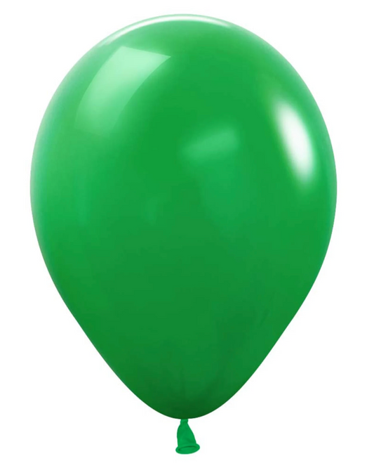 Greenest Green Balloon 12" With Helium