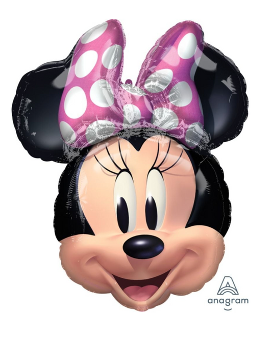 XXL Giant Minnie Mouse Foil Balloon With Helium