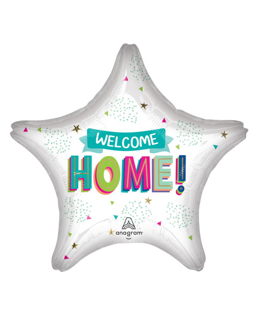 Giant XXL Welcome Home Star Balloon With Helium