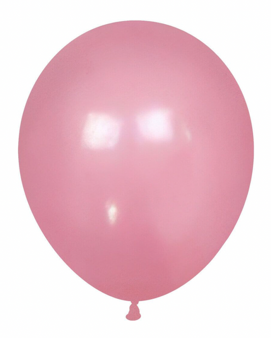 Retro Baby Pink 12" Latex Balloon With Helium