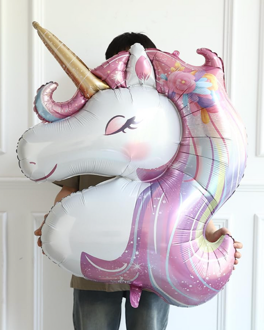 XXL Giant Rainbow Unicorn Balloon With Helium