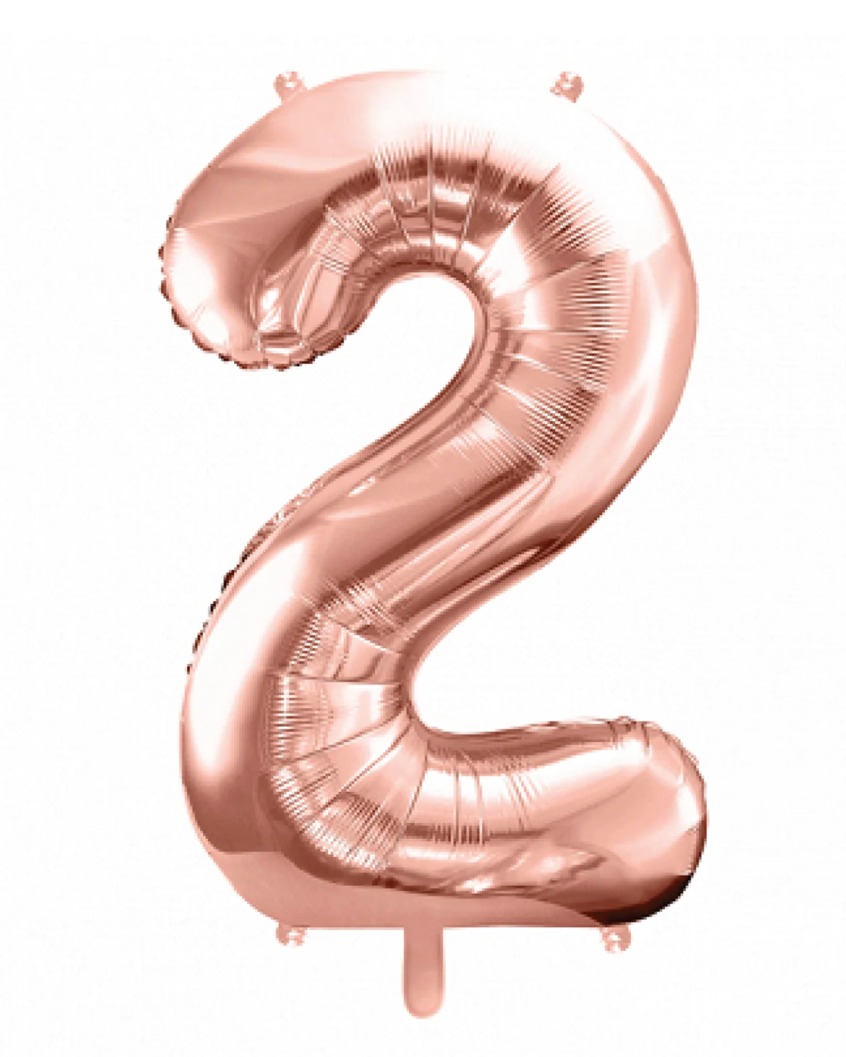 Giant Rose Gold 34" Foil Number Balloon With Helium