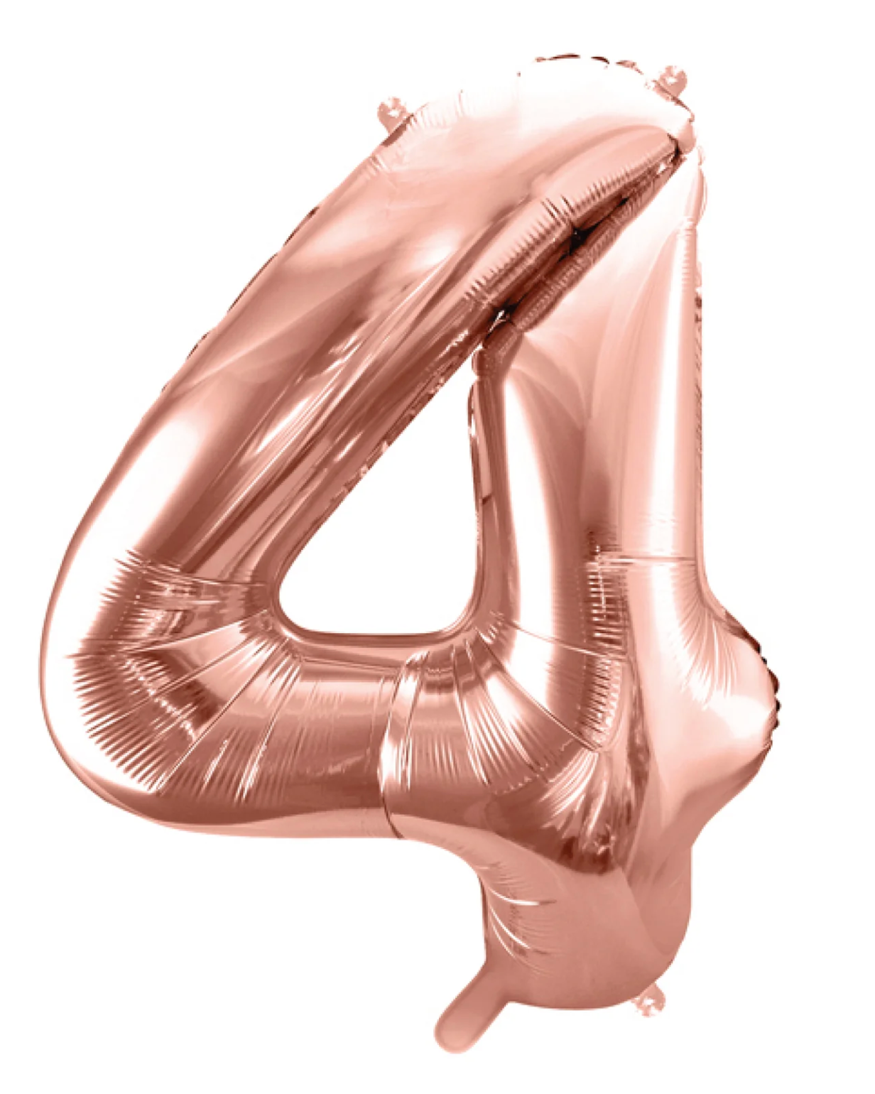 Giant Rose Gold 34" Foil Number Balloon With Helium