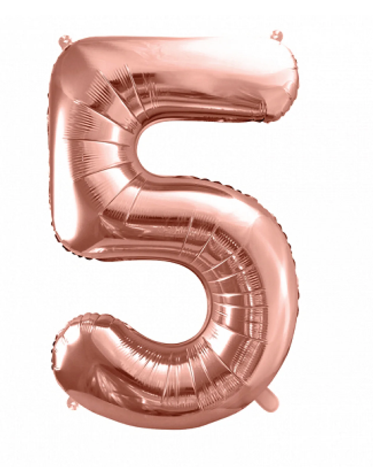 Giant Rose Gold 34" Foil Number Balloon With Helium