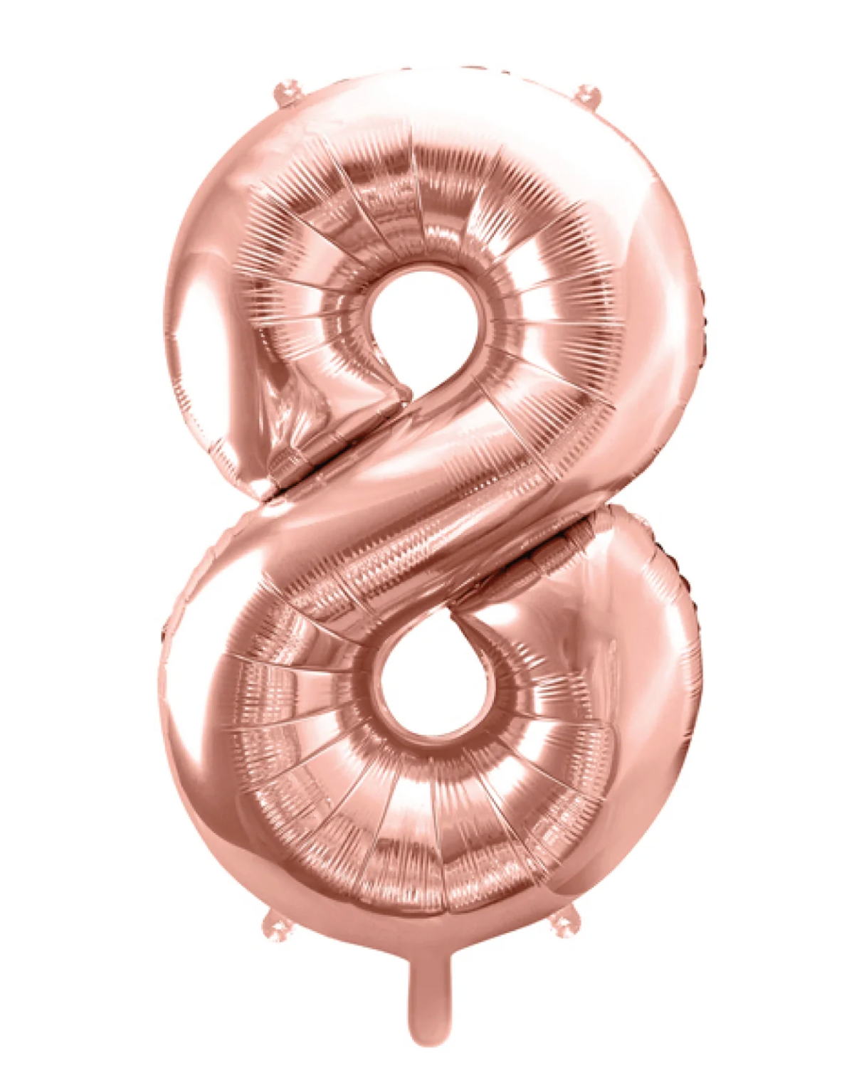 Giant Rose Gold 34" Foil Number Balloon With Helium
