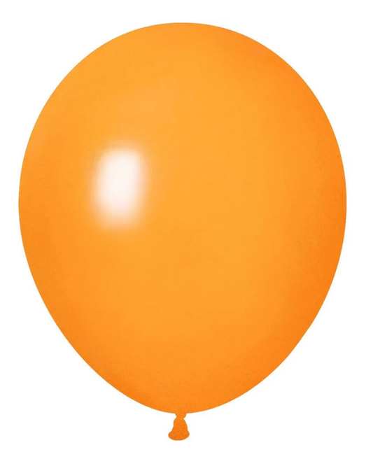 Light Orange Balloon 12" With Helium