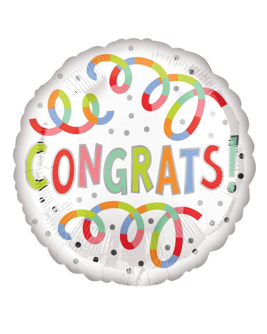 Congrats Foil Balloon 18" With Helium