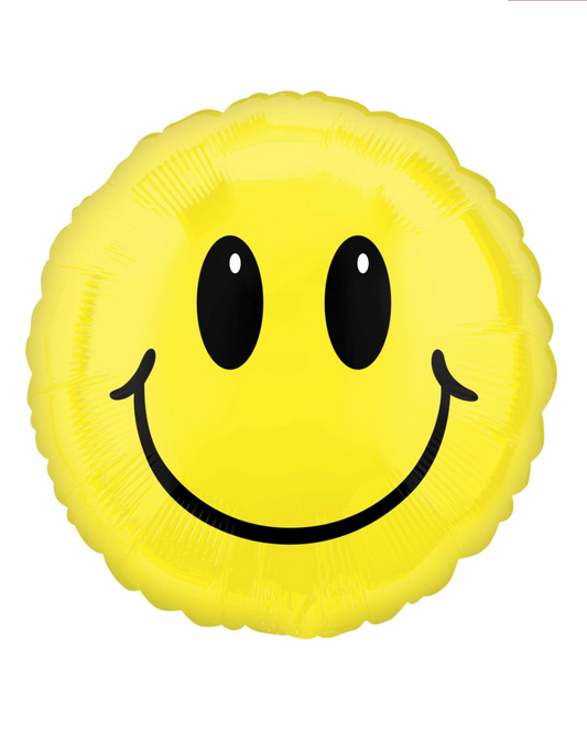 Emoji Smiley Foil Balloon 18" With Helium