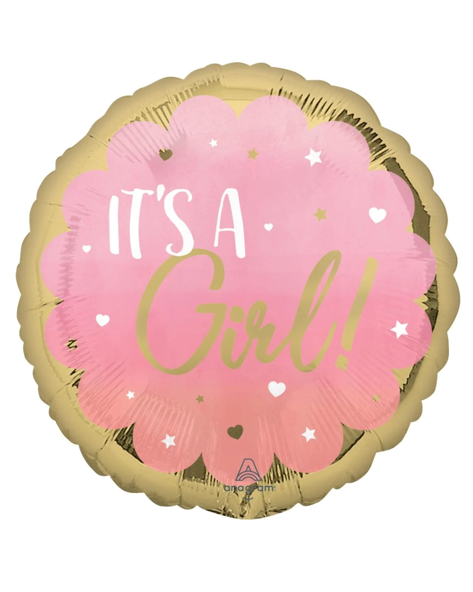 XXL It's A Girl 34" Balloon With Helium