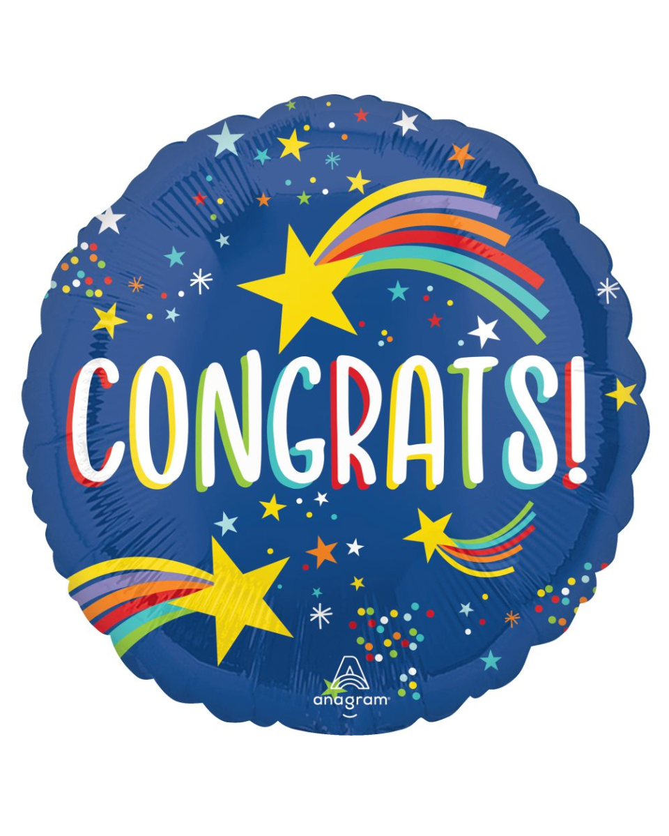 XXL 40" Congrats Balloon With Helium