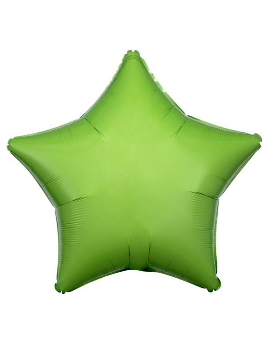 Green 18" Star Balloon With Helium