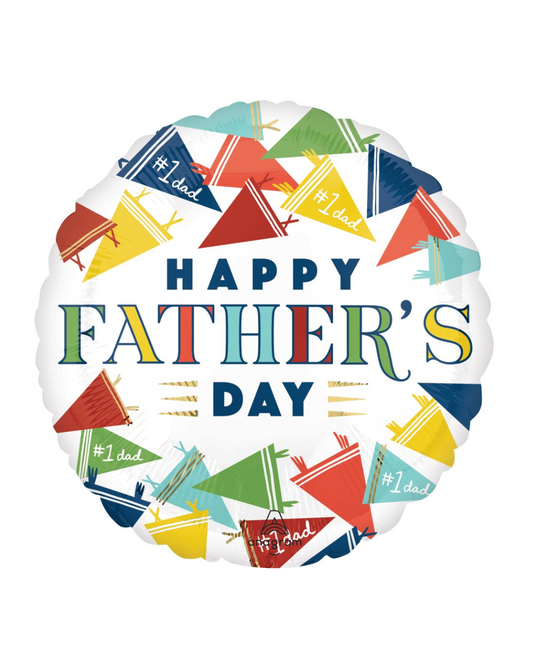 Happy Father's Day Classic Balloon With Helium