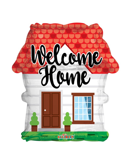 Welcome Home 18' House Shape Balloon With Helium