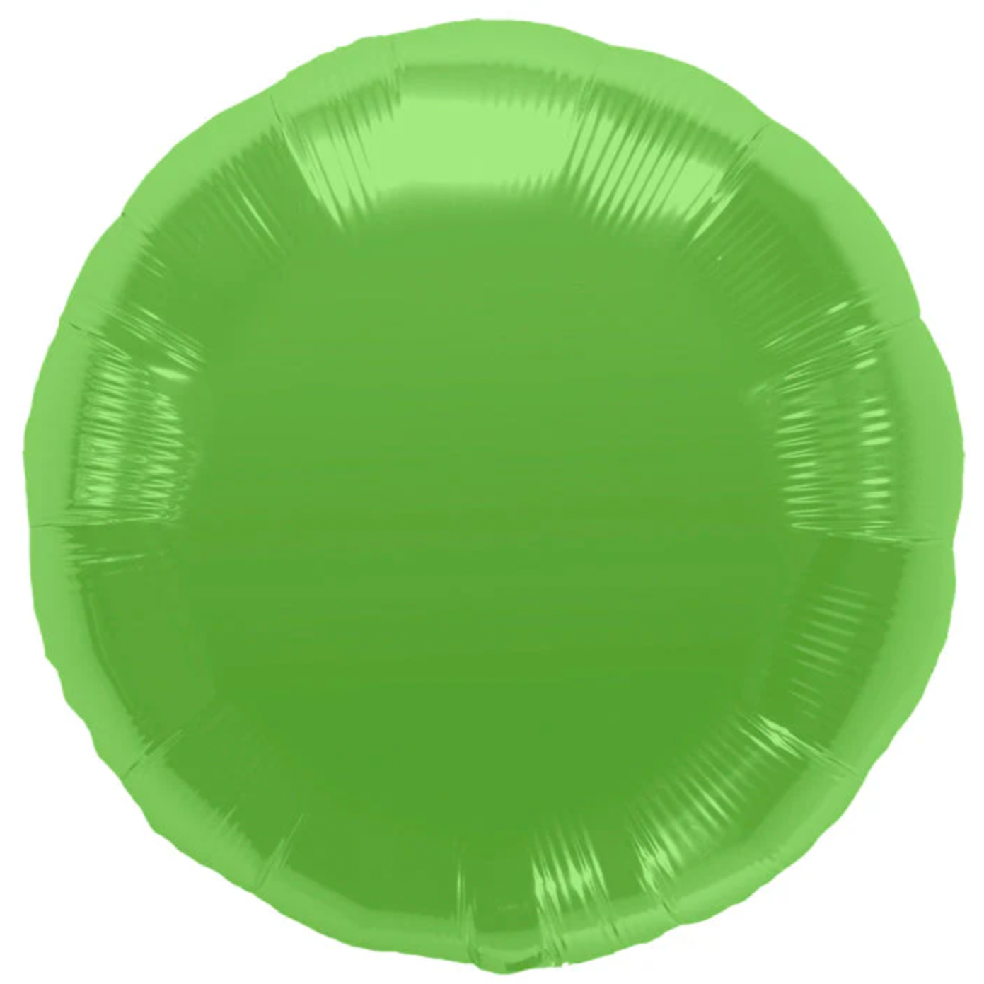Circle Shaped Green Foil Balloon 18" With Helium