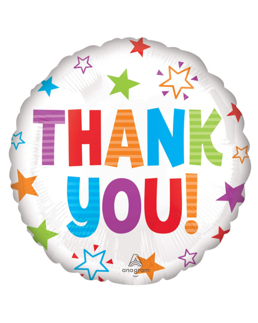 Thank You 18" Helium Mylar Foil Balloon