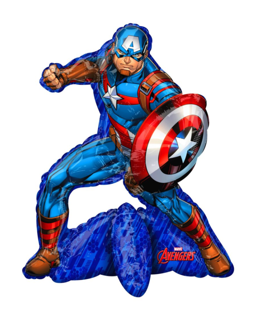 Captain America Avengers Giant 34" Superhero Helium Foil Balloon