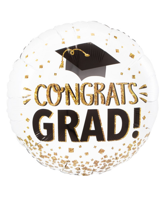 Congrats Grad 18" Balloon With Helium