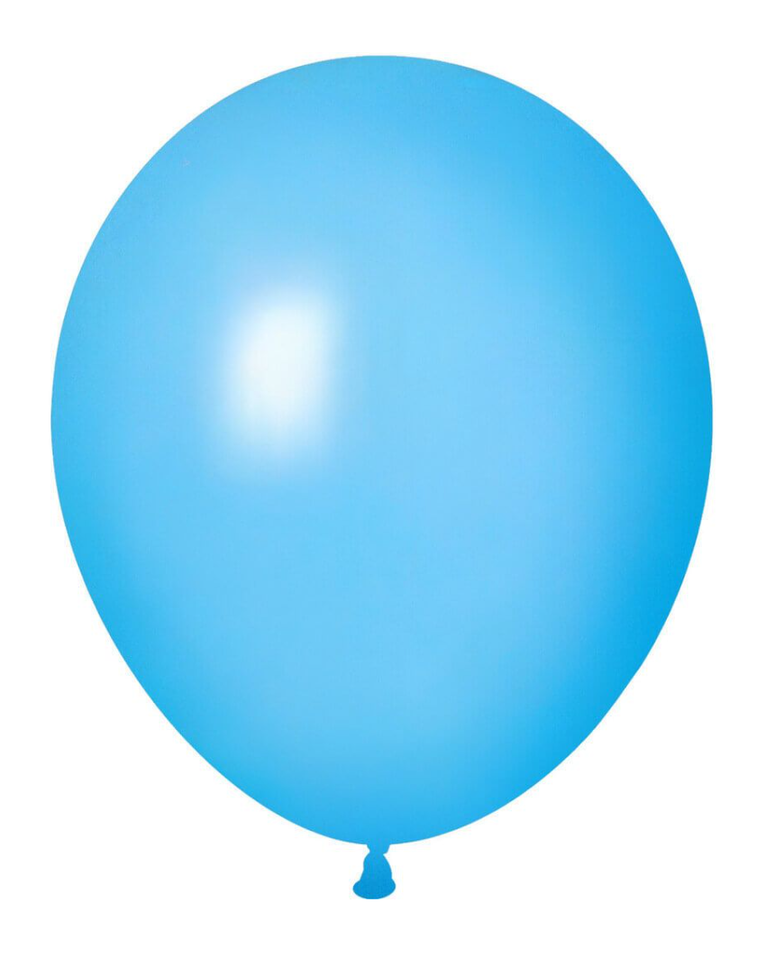 Mid Blue Balloon 12" With Helium