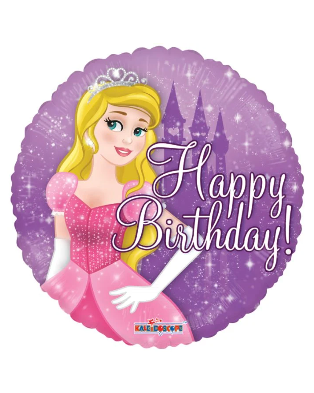 18" Princess Happy Birthday Balloon With Helium