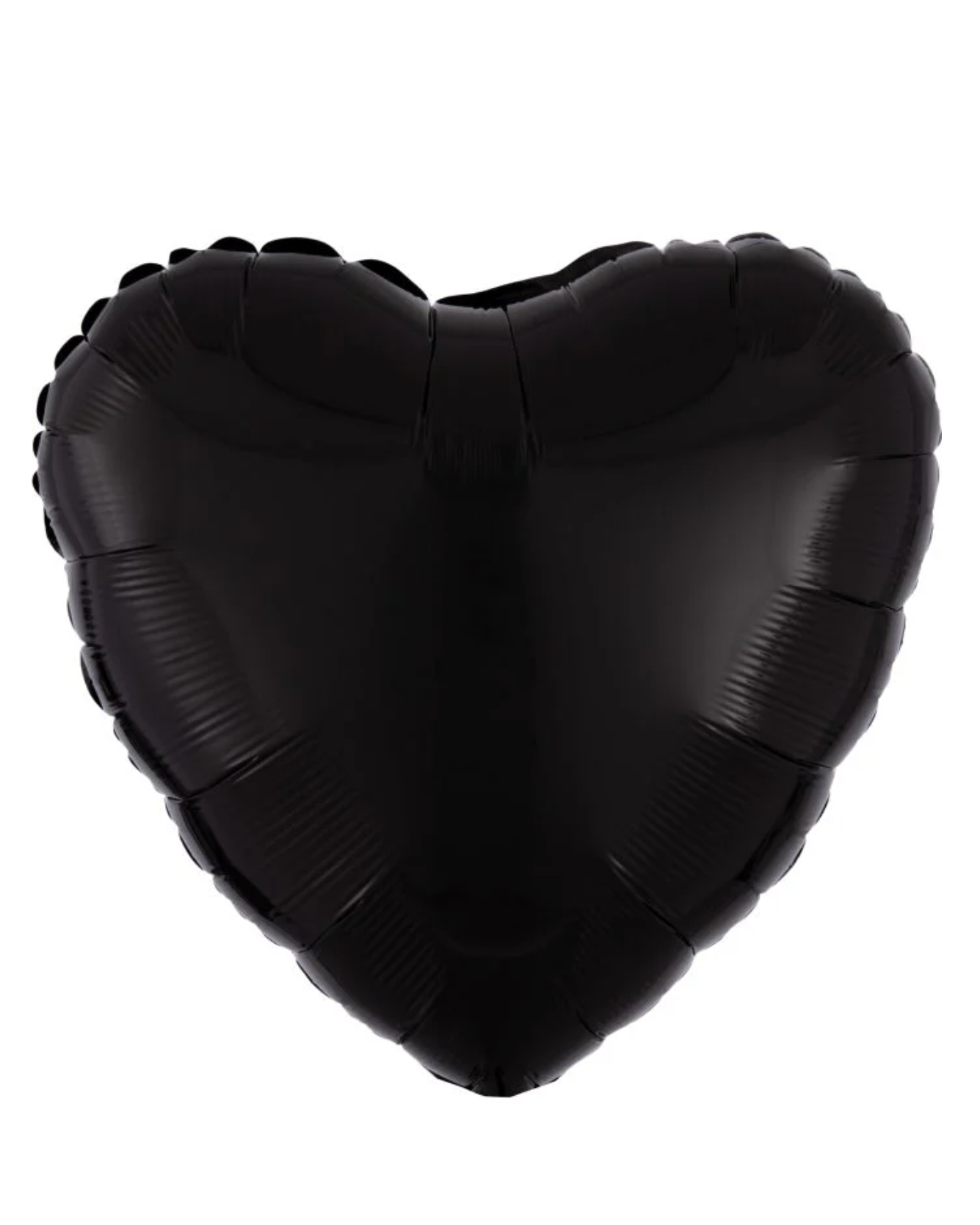 18" Black Heart Balloon With Helium