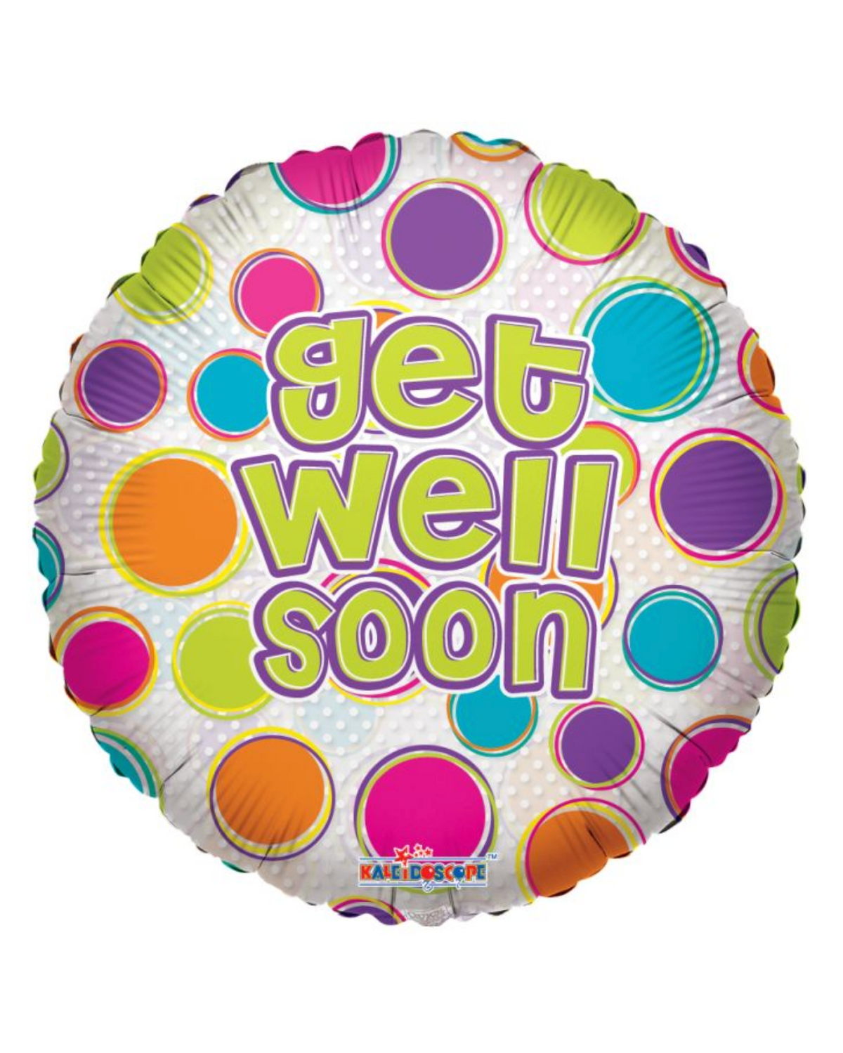 Get Well Soon Clear With Dots Balloon With Helium