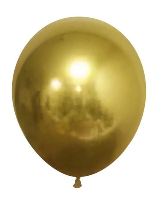 Gold Balloon 12" With Helium