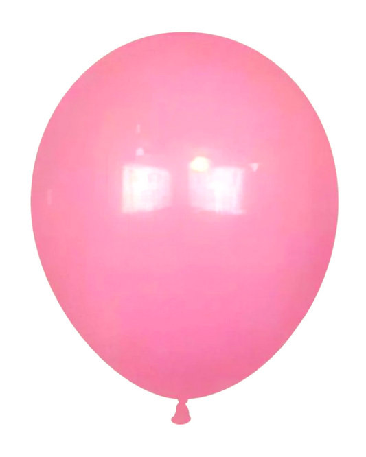 Retro Baby Pink 12" Latex Balloon With Helium