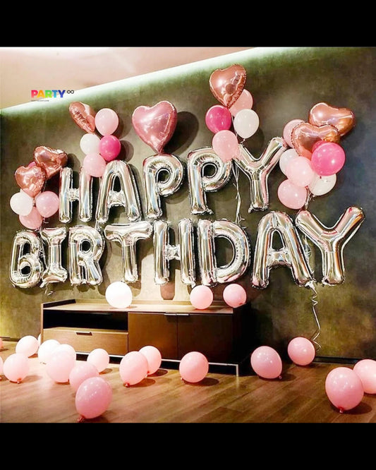 Giant 34" Letter Balloons 13 Letter Balloons Spells Out The Words Happy Birthday With Helium
