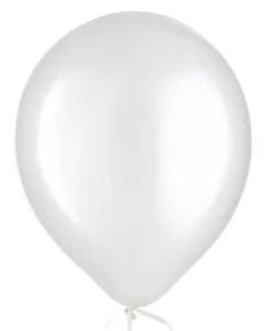 White Pearl Balloon 12" With Helium